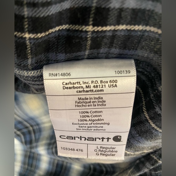 Carhartt men’s button up flannel shirt - Picture 4 of 4